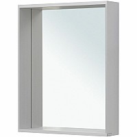 Зеркало Allen Brau Reality 60 1.32016.02 с подсветкой Серебро браш с сенсорным выключателем