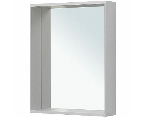 Зеркало Allen Brau Reality 60 1.32016.02 с подсветкой Серебро браш с сенсорным выключателем