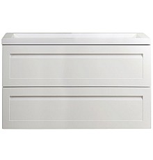 Тумба под раковину Art&Max AM-Platino-1000-2C-SO-BL подвесная Белый глянец