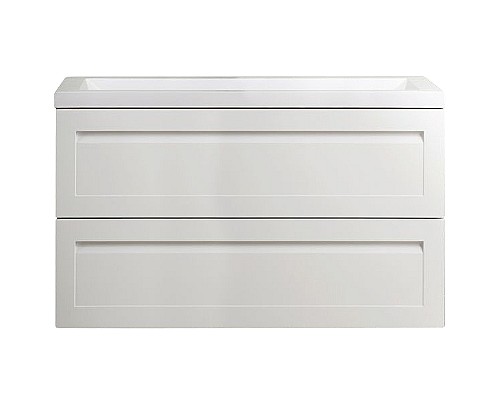 Тумба под раковину Art&Max AM-Platino-1000-2C-SO-BL подвесная Белый глянец