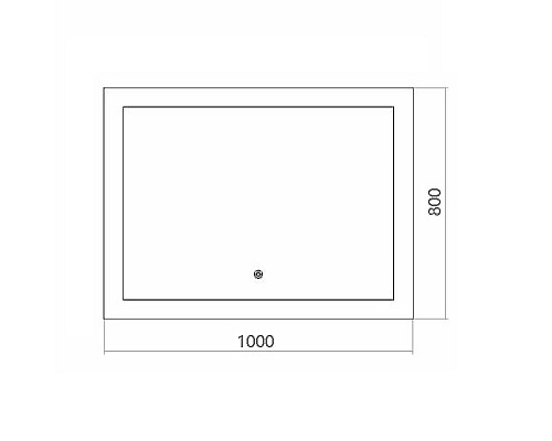 Зеркало Azario Норма 100 ФР-00001452 с подсветкой с сенсорным выключателем