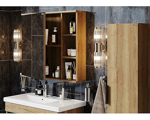 Зеркальный шкаф Onika Легран 80.00У 208092 Дуб галифакс