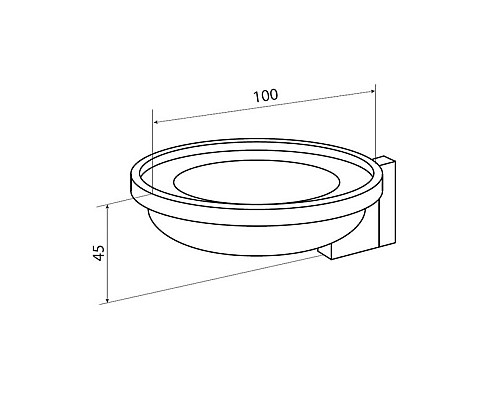 Мыльница AM.PM Admire A1034200 Хром
