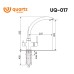 Смеситель для кухни Ulgran Quartz Трюфель