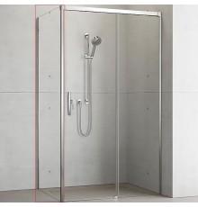 Душевая стенка Radaway Idea S1 90 L 387050-01-01L профиль Хром стекло прозрачное