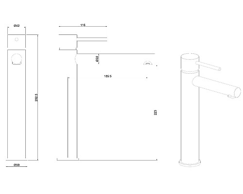 Смеситель для раковины Allen Brau Glority 5.51002-00 Хром
