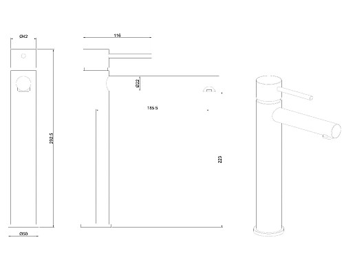 Смеситель для раковины Allen Brau Glority 5.51002-00 Хром
