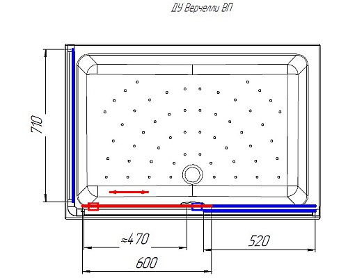 Душевой уголок Radomir Верчелли 119x81 R 1-03-1-2-0-0130 с поддоном Белый