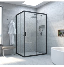 Душевой уголок ZA-F NOVO 80x70 02М 01 стекло прозрачное