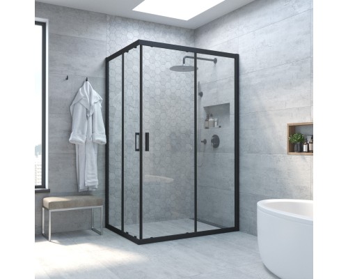 Душевой уголок ZA-F NOVO 85x70 02М 01 стекло прозрачное