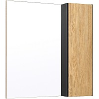 Зеркало со шкафом Runo Мальта 70 00-00001101 Дуб Черное