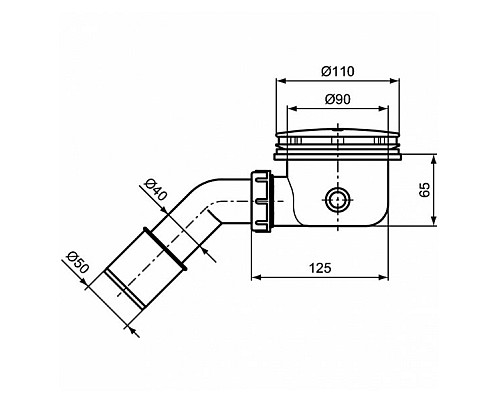 Сифон для душевого поддона Ideal Standard J3417AA Хром Сифон для душевого поддона Ideal Standard J3417AA Хром