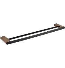 Полотенцедержатель Bemeta Galla двойной Черный матовый