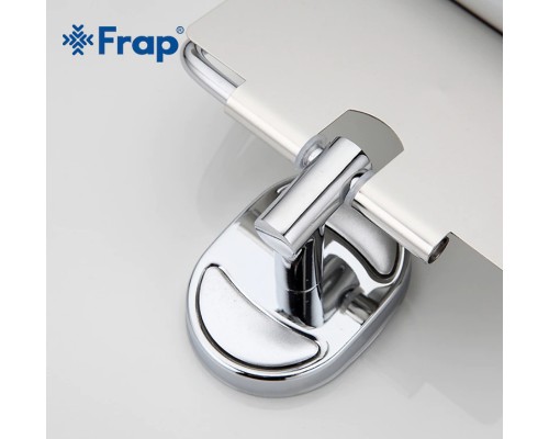 Держатель туалетной бумаги Frap F19 с крышкой Хром