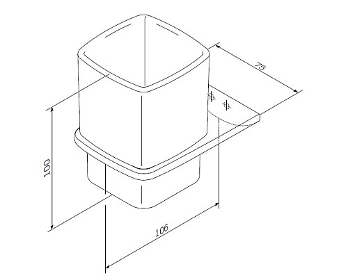 Стакан AM.PM Inspire 2.0 A50A34300 Стакан AM.PM Inspire 2.0 A50A34300