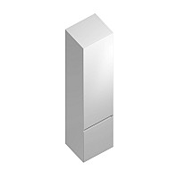 Пенал Kerama Marazzi CUBO подвесной левый 165, белый глянцевый
