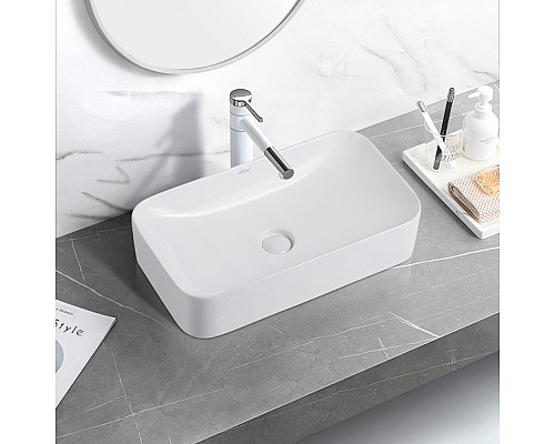 Раковина накладная ABBER Rechteck AC2204 белая