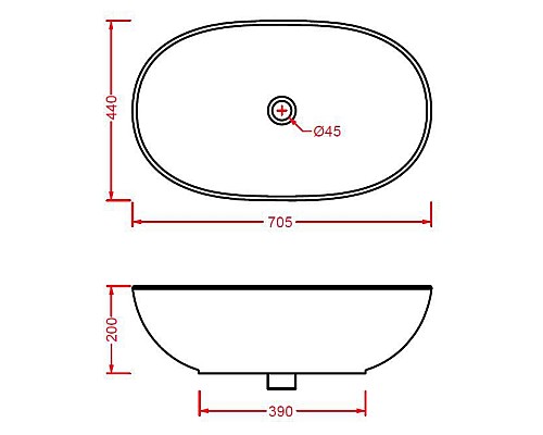 Раковина Artceram La Ciotola 70 LCL002 01 00 Белый