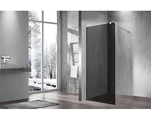 Душевая перегородка Vincea Walk-In 80 VSW-1H800CG профиль Хром стекло тонированное