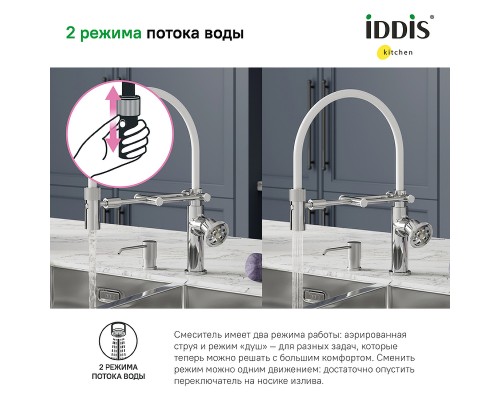Смеситель для кухни Iddis Grange Хром глянцевый
