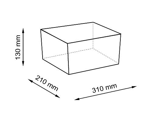 Корзина для аксессуаров WasserKRAFT Wiese WB-840-S Серая