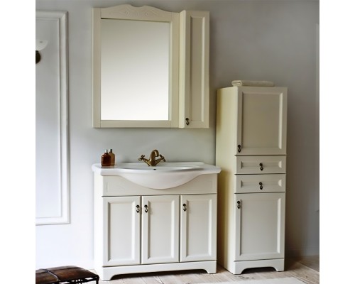 Зеркало со шкафом Orange Classic 85 Белое