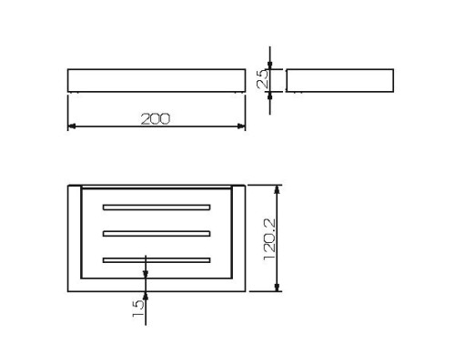 Мыльница глубокая хром LANGBERGER 30060A