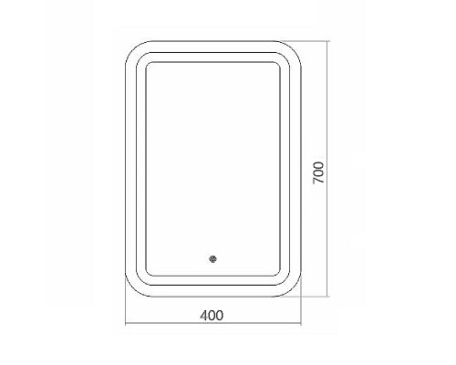 Зеркало Azario Мальта 40 ФР-00001372 с подсветкой с сенсорным выключателем