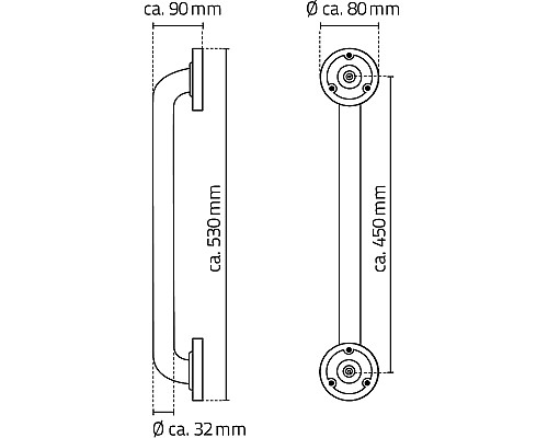 Поручень Ridder Sam А00145110 Черный