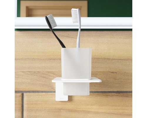 Стакан для зубных щеток Iddis Slide SLIWTG1i45 Белый матовый