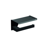 Бумагодержатель с полочкой черный Sonia 176373