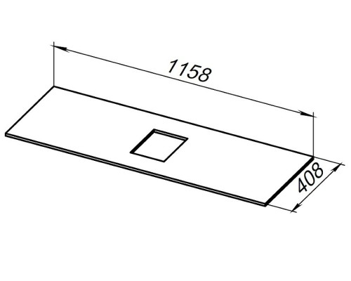 Столешница под раковину Allen Brau Priority 120 1.31012.M Мрамор