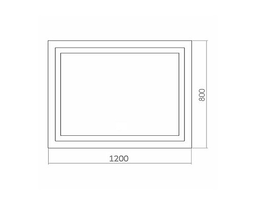 Зеркало Azario Ливия 120 LED-00002270 с подсветкой с сенсорным выключателем