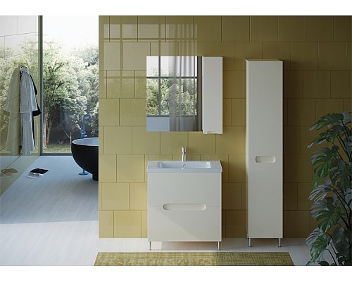 Зеркало со шкафом Bellezza Андрэа 80 4619013002077 L Бежевое