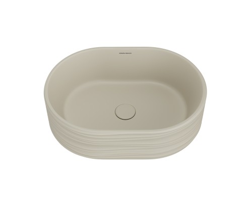 Раковина Kerama Marazzi ARTBASIN Sabbia накладная 50, песочная матовая