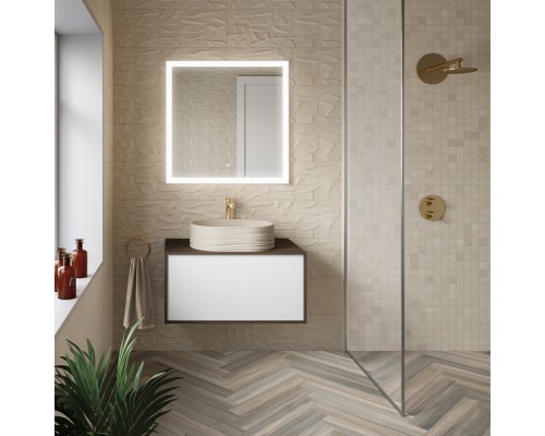 Раковина Kerama Marazzi ARTBASIN Sabbia накладная 50, песочная матовая