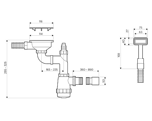 Арматура Omoikiri WK-1C-IN 4956472