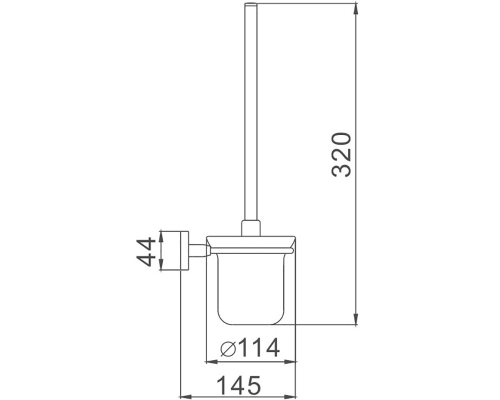 Ершик для унитаза Haiba HB8610 Хром