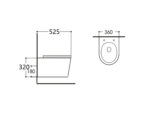 Унитаз Aquatek Вега AQ1905-00 подвесной с сиденьем Микролифт