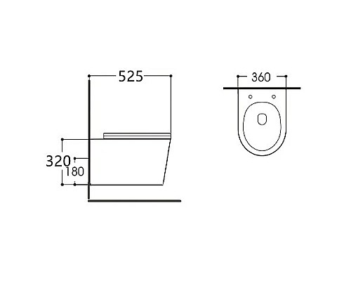 Унитаз Aquatek Вега AQ1905-00 подвесной с сиденьем Микролифт