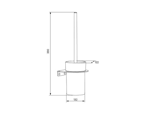 Ершик для унитаза Iddis NOABLG0i47 Черный матовый