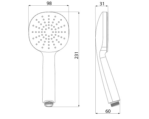 Ручной душ Iddis Optima Home Черный матовый