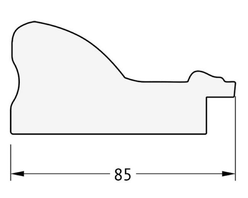 Зеркало Evoform Exclusive 115х55 BY 3487 с фацетом в багетной раме - Виньетка античное серебро 85 мм