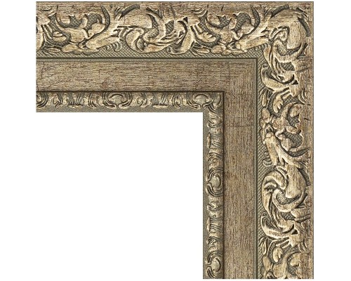 Зеркало Evoform Exclusive 115х55 BY 3487 с фацетом в багетной раме - Виньетка античное серебро 85 мм