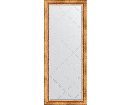 Зеркало Evoform Exclusive-G Floor 201х81 BY 6317 с гравировкой в багетной раме - Римское золото 88 мм