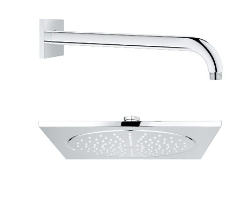 Верхний душ Grohe с душевым кронштейном 286 мм