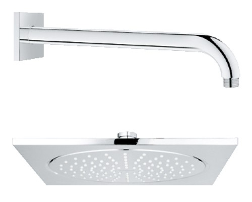 Верхний душ Grohe с душевым кронштейном 286 мм