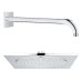Верхний душ Grohe с душевым кронштейном 286 мм