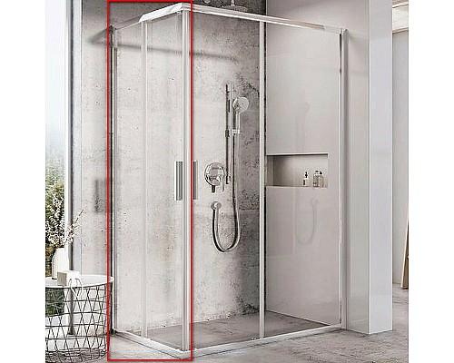 Душевая дверь Ravak Blix Slim BLSRV2K-100 X1XMA0C00Z1 профиль Хром стекло Transparent