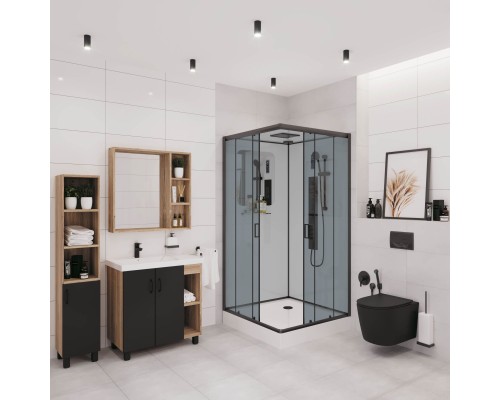 Душевая кабина Niagara Premium NG-6902-01GQ BLACK 100x100